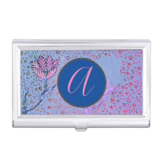 CUSTOM INITIAL William Morris Business Card Holder