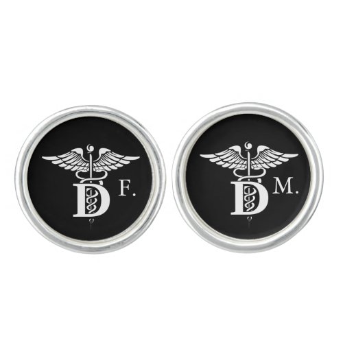 Custom Initials Dentistry Symbol Cufflinks