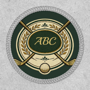Custom Initials Golf Club Crest Patch