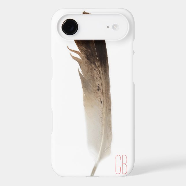 Custom initials hipster tribal bird feather rustic Case-Mate samsung galaxy case (Back)