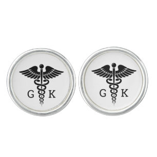 Custom Initials Medical School Doctor Graduation Cufflinks