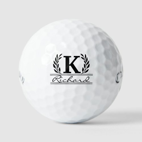 Custom Initials  Personalized Monogrammed  Golf Balls