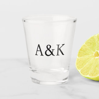 Custom Initials Shot Glass