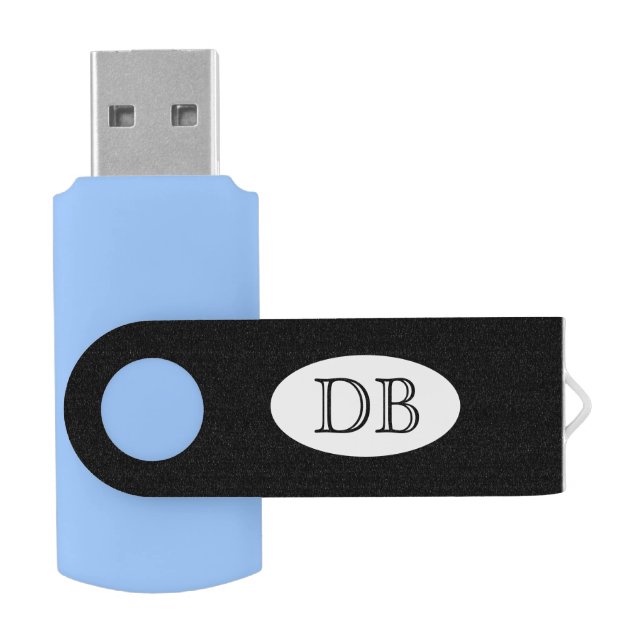 Custom Initials USB Flash Drive (Opened)
