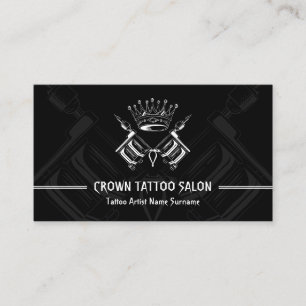 Custom Ink Tattoo Booking Business Card