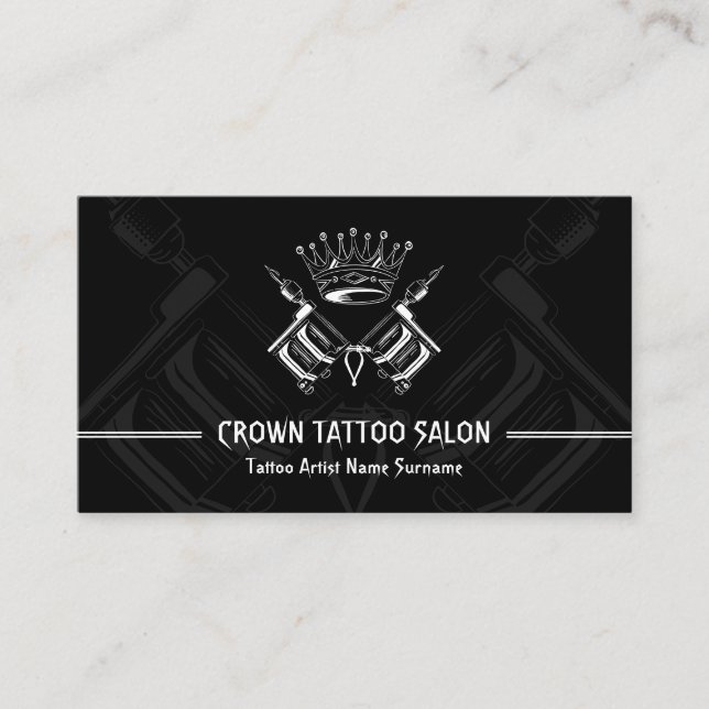 Custom Ink Tattoo Booking Business Card (Front)