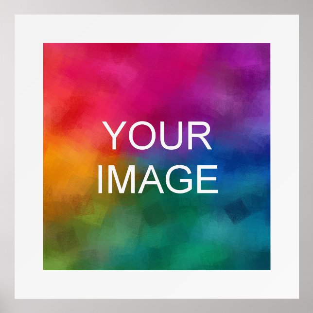 Custom Inset White Mat Board Template Photo Print Holder (Front)