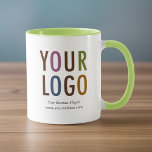 Custom Inside Color Mug Promotional Business Logo<br><div class="desc">Easily personalize our ceramic two tone mug with your own company logo and custom text. Custom logo mugs make a long lasting impression while advertising your business as promotional swag and office mugs. Available in 11 oz (11 ounce) and 15 oz (15 ounce) in other inside colors. No minimum order...</div>