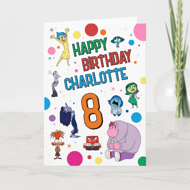 Custom Inside Out 2 Birthday Card | Zazzle
