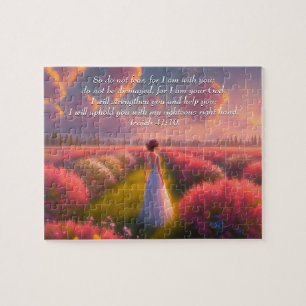 Custom Inspirational bible verse from Isaiah Jigsaw Puzzle