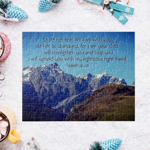 Custom Inspirational bible verse from Isaiah Jigsaw Puzzle