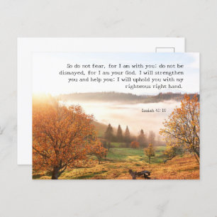 Custom Inspirational bible verse from Isaiah Postcard