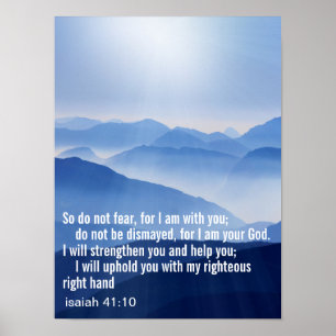 Custom Inspirational Bible Verse Poster