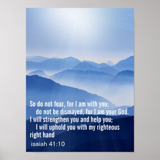 Custom Inspirational Bible Verse  Poster (Front)
