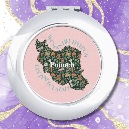 Custom Inspirational Bulk Gifts for Women Feminist Compact Mirror