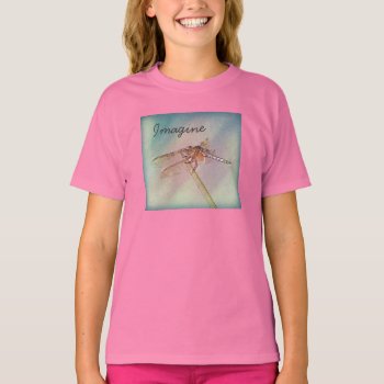 Custom Inspirational Pastel Dragonfly T-shirt by PattiJAdkins at Zazzle