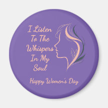 Custom Inspirational Purple Magnet