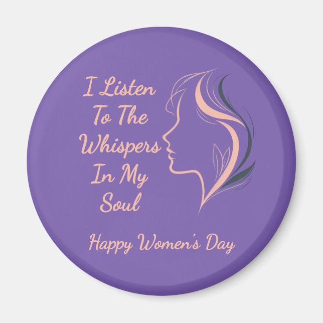 Custom Inspirational Purple Magnet (Front)