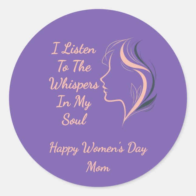  Custom Inspirational Purple Sticker (Front)