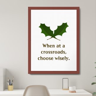 Custom Inspirational Quote & Green Leaves, Simple