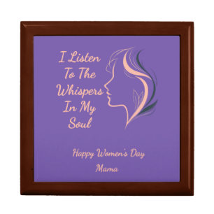 Custom Inspirational Wooden Jewelry Box