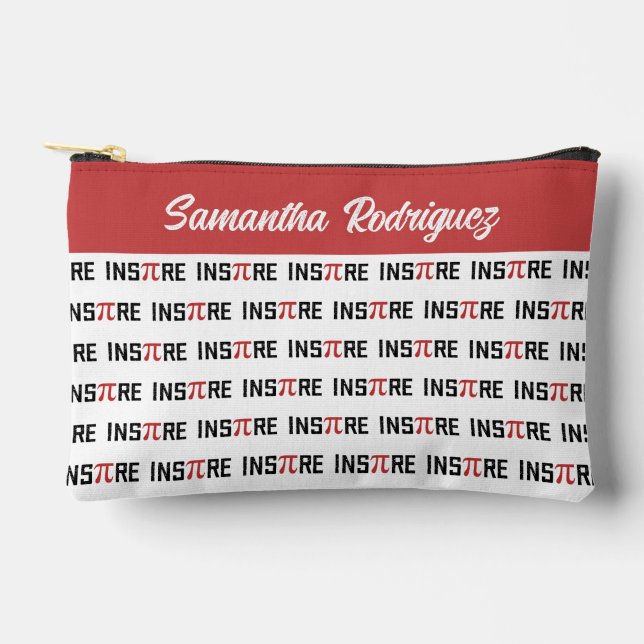 Custom InsPire Pi day | Happy Pi day Math Gift Accessory Pouch (Front)