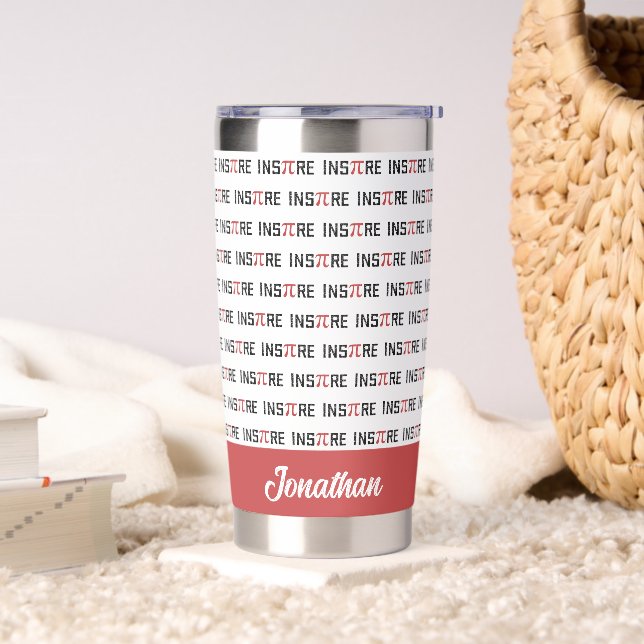 Custom InsPire Pi day | Happy Pi day Math Gift Insulated Tumbler (Living Room)