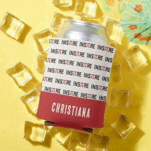 Custom InsPire Pi day Happy Pi day Math Gifts Can Cooler