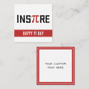 Custom InsPire Pi day   Happy Pi day Note Card