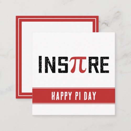 Custom InsPire Pi day  Happy Pi day Note Card