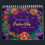 Custom Inspirivity Small Positive Vibes Calendar<br><div class="desc">New 2023 design! Need a perfect gift that lasts all year round? These positive vibes calendars are great for coworkers, family and friends. This colorful and inspirational calendar is the perfect addition to any wall. The bright colors and inspirational quotes will stand out for all to see. When the year...</div>