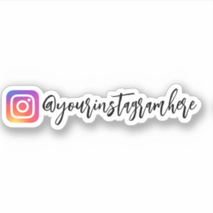 Custom Instagram Calligraphy Sticker