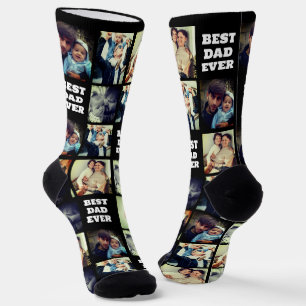 Custom instagram collage photo custom text  socks