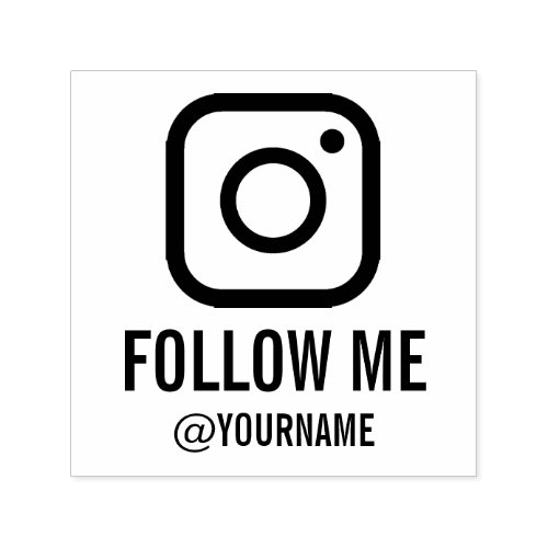 Custom Instagram  Follow me on Instagram Self_ink Self_inking Stamp
