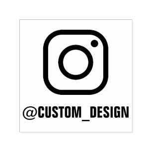 Custom Instagram For Business Or Personal Self-inking Stamp