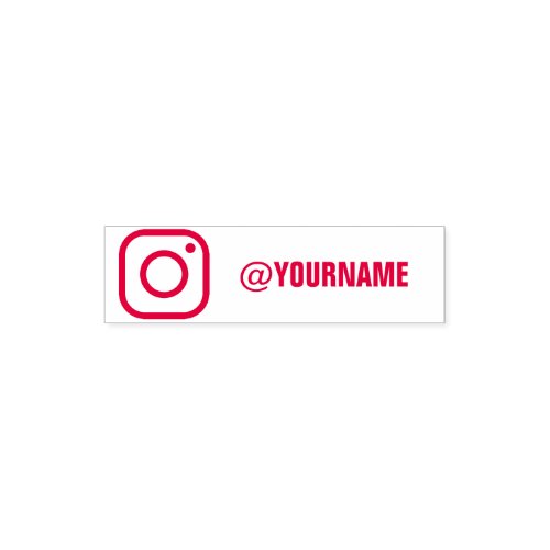 Custom Instagram Name Follow me on Instagram Self_inking Stamp