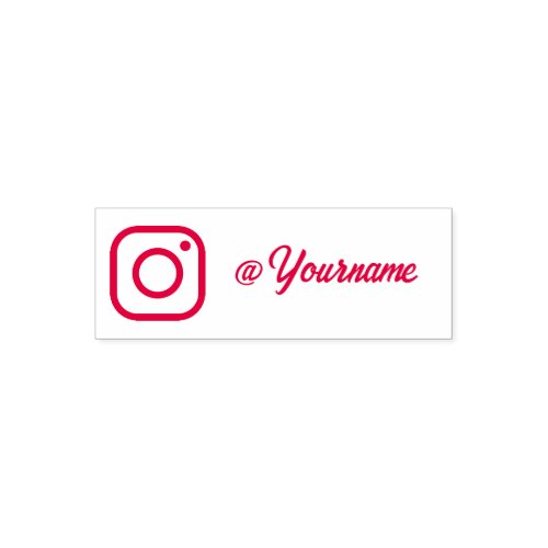 Custom Instagram Name Follow me on Instagram Self Self_inking Stamp