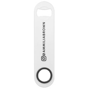 Custom Instagram Name   Personalized Social Bar  Key