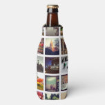 Custom Instagram Photo Collage Bottle Cooler at Zazzle