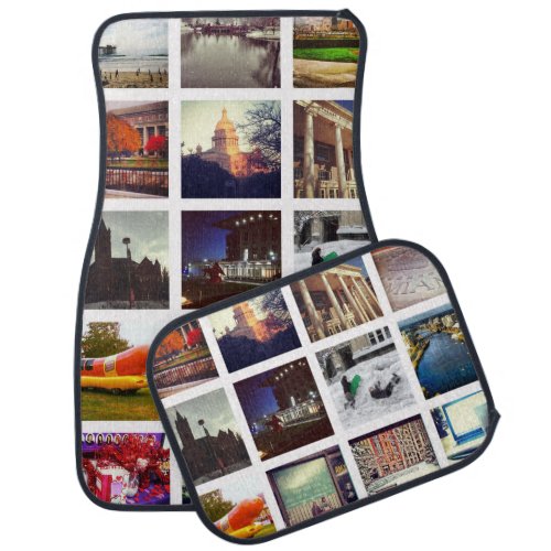 Custom Instagram Photo Collage Car Floor Mat