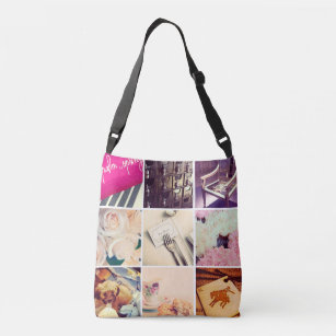 Custom Instagram Photo Collage Cross Body Bag