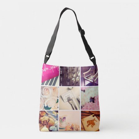 Custom Instagram Photo Collage Cross Body Bag