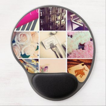 Custom Instagram Photo Collage Gel Mouse Pad by bestgiftideas at Zazzle