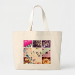 Custom Instagram Photo Collage Jumbo Tote Bag at Zazzle