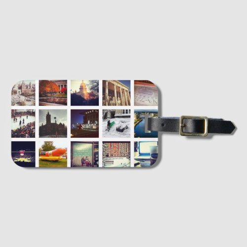 Custom Instagram Photo Collage Luggage Tag