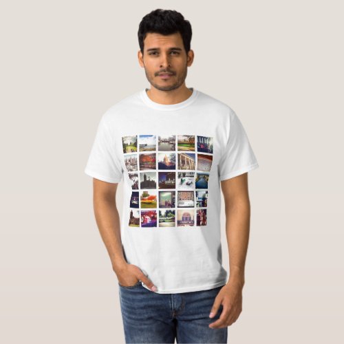 Custom Instagram Photo Collage Mens Value T_Shirt