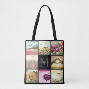 initial tote bags zazzle