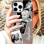 Custom Instagram Photo Collage Personalized Name iPhone 16 Case<br><div class="desc">Custom Instagram Photo Collage Ash Gray Personalized iPhone 16 Case. This trendy modern design features a place for 4 square instagram style photos. Add your name or text to further personalize this custom DIY design and choose your own background color.</div>