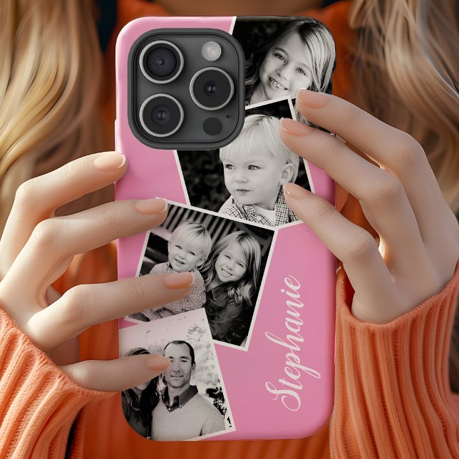 Custom Instagram Photo Collage Personalized Name Case-Mate iPhone Case (Creator Uploaded)