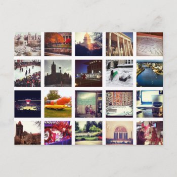Custom Instagram Photo Collage Postcard by bestgiftideas at Zazzle